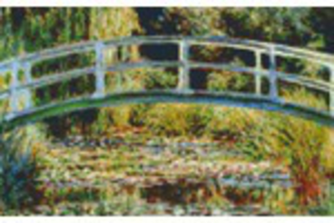 The Japanese Bridge At Giverny Eight [8] Baseplate PixelHobby Mini-mosaic Art Kit image 0